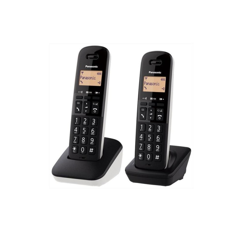 PANASONIC KX-TGB612JTW - TELEFONO CORDLESS STANDARD DECT DOPPIO - BIAN