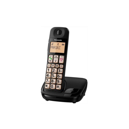 PANASONIC KX-TGE110JTB - TELEFONO CORDLESS STANDARD DECT - NERO