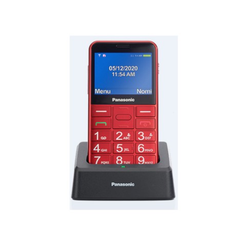 PANASONIC KX-TU155EXRN -TELEFONO FACILE UTILIZZO - ROSSO