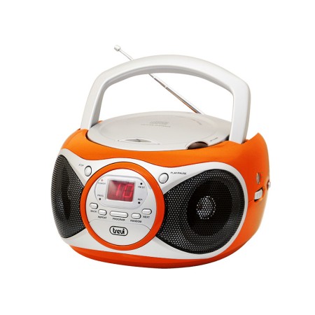 TREVI CD 512 LETTORE CD PORTATILE RADIO E AUX IN ARANCIO