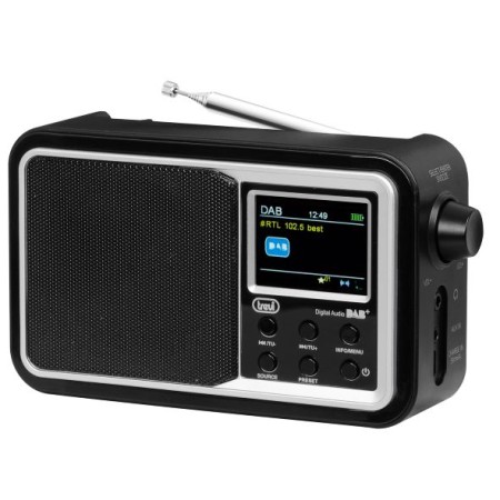 TREVI DAB 7F96 R RADIO DIGITALE PORTATILE DAB/ DAB+ / FM NERO