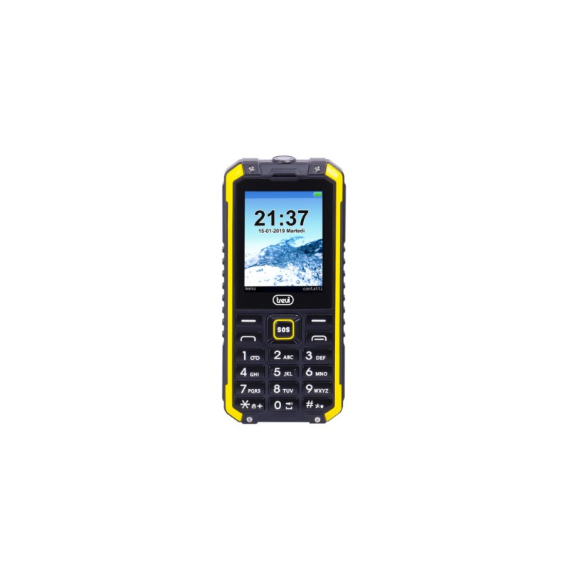 TREVI FORTE 80 PLUS TELEFONO WATERPROOF NERO-GIALLO