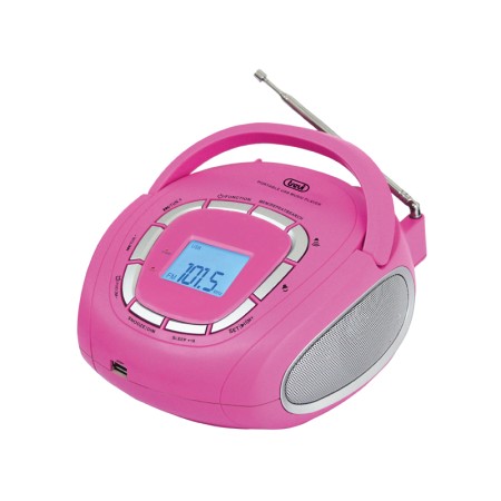 TREVI KB 508 USB Trevi Stereo Boombox portatile con Aux- Col. Rosa
