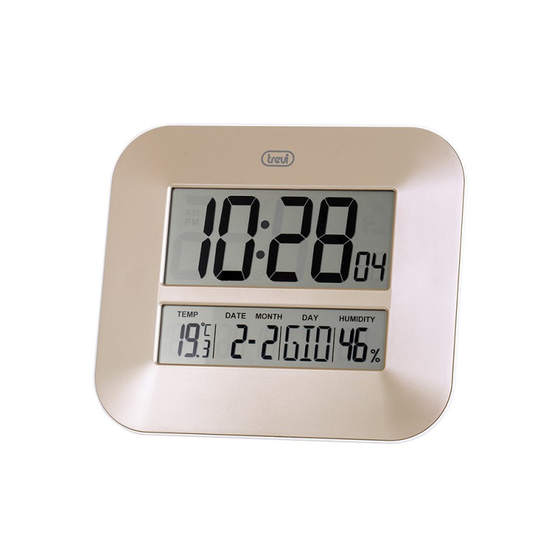TREVI OM 3520 D OROLOGIO MURO LCD DISPLAY BRONZO