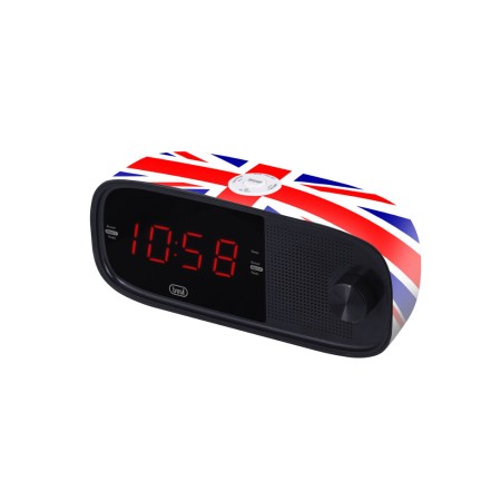 TREVI RC 853 D RADIOSVEGLIA ELETTRONICA FM UK FLAG