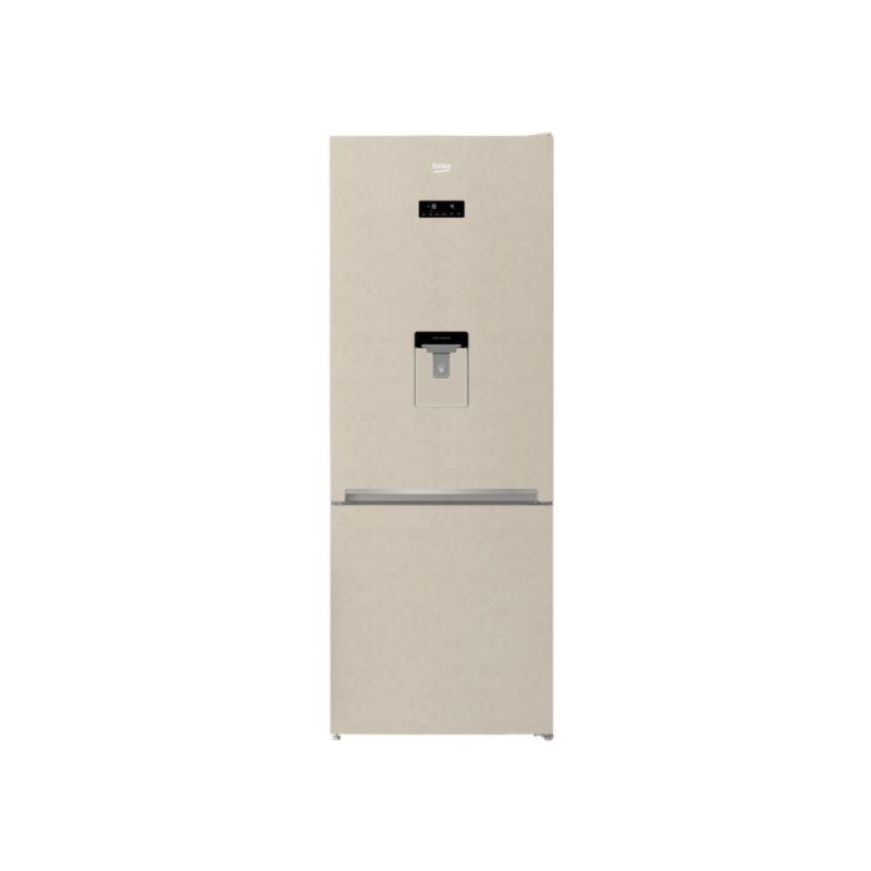 BEKO RCNE560E40DBN FRIGORIFERO COMBINATO 70CM 352LT SABBIA DISPENSER