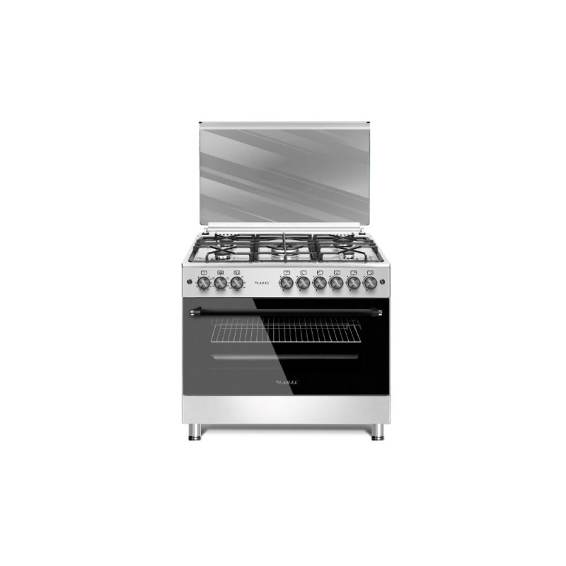 LAREL CUC.L90GX CUCINA 90X60 INOX 5 FUOCHI TUTTO FORNO 110 LT