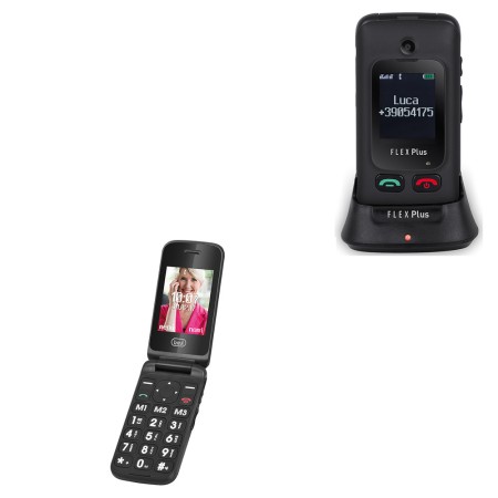 TREVI FLEX PLUS 55 TELEFONO CONCHIGLIA DOPPIO DISPLAY NERO