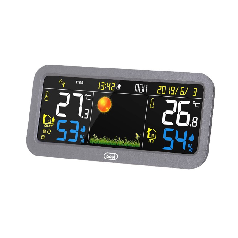 TREVI ME 3P20 RC STAZIONE METEO CON DISPLAY A COLORI E SENSORE ESTERNO