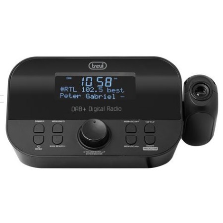 TREVI RC 85D8 DAB RADIOSVEGLIA DAB +PROIETTORE NERO