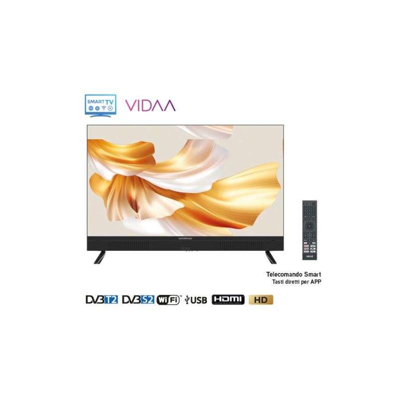 NORDMENDE ND32S307QS - TV LED 32'' Smart HD QLED Frameless Soundbar