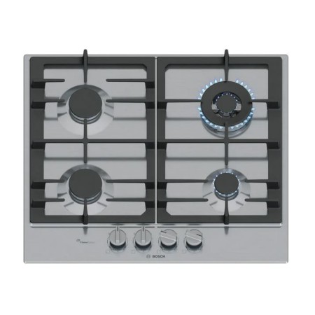 BOSCH PCH6A5I90 PIANO COTTURA A GAS 4 ZONE 60CM IN ACCIAIO INOX