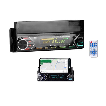 TREVI SCD 5753 DAB - AUTORADIO DAB DAB+ FM 160W BLUETOOTH USB MICRO SD