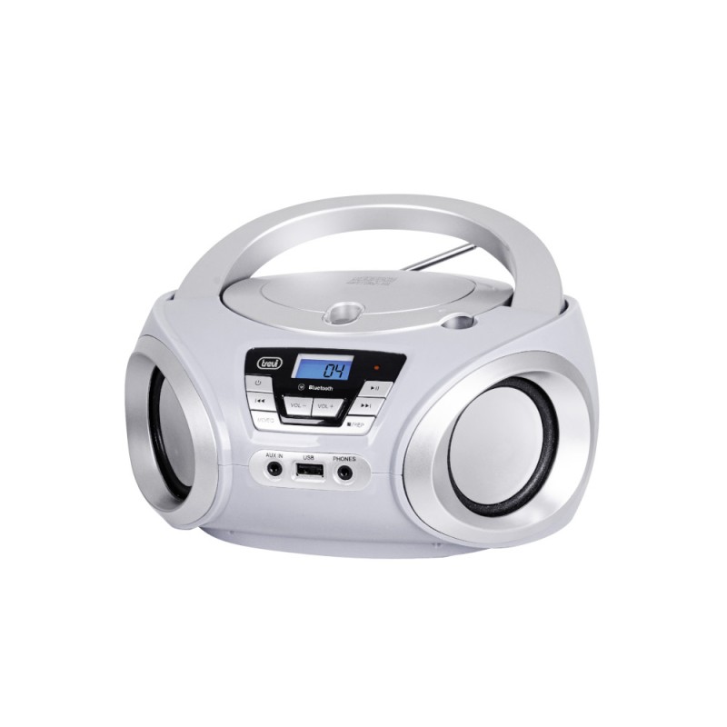 TREVI CMP 544 STEREO PORTATILE BOOMBOX CD M93 BLUETOOTH BIANCO