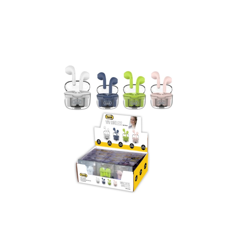 TREVI HMP 12E10 AIR MINI CUFFIE SPORT WIRELESS MIX COLOR BOX 12PZ