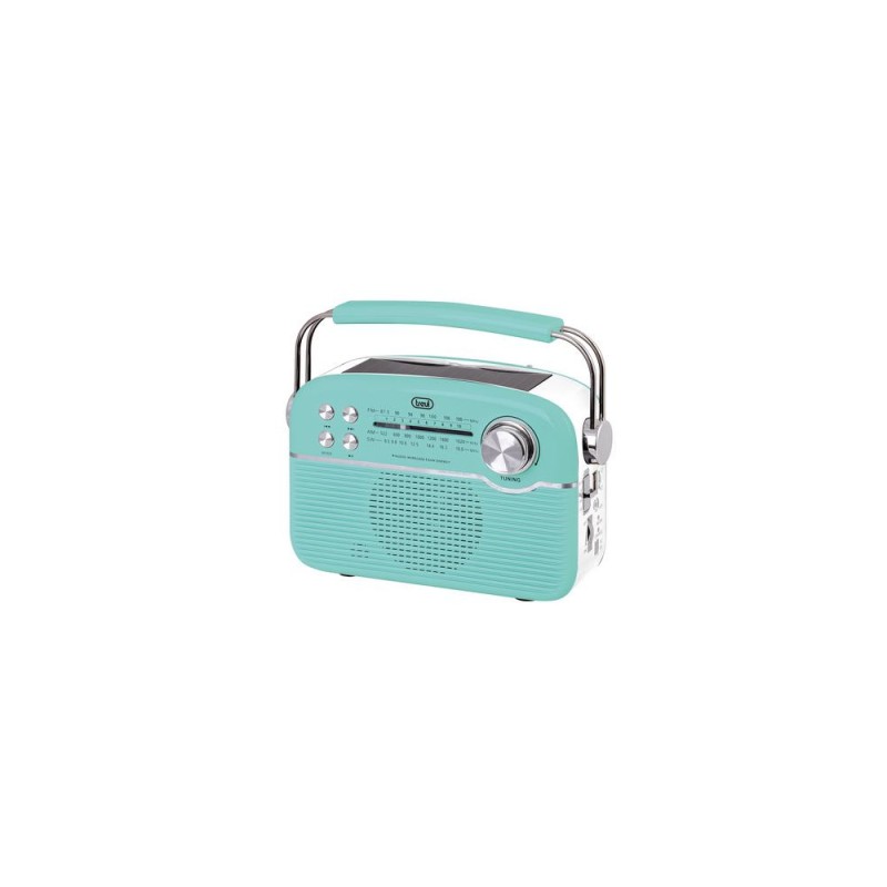 TREVI RA 7F50 BT RADIO PORTATILE SOLARE +AW +SD VERDE TIFFANY