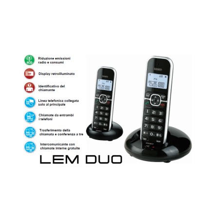 SAIET LEM DUO CORDLESS NERO/ARGENTO