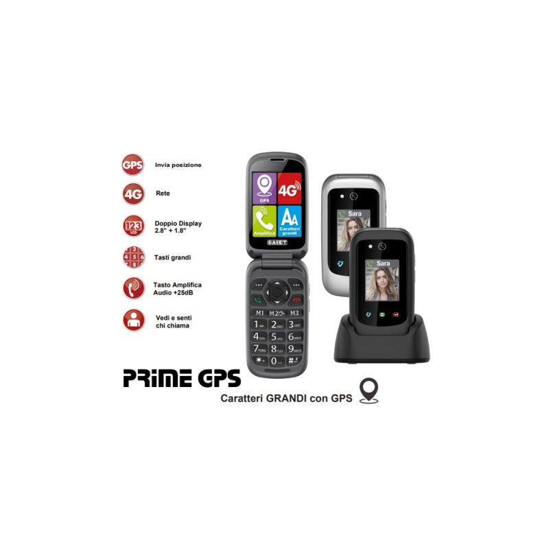 SAIET PRIME GPS SILVER CELLULARE 4G