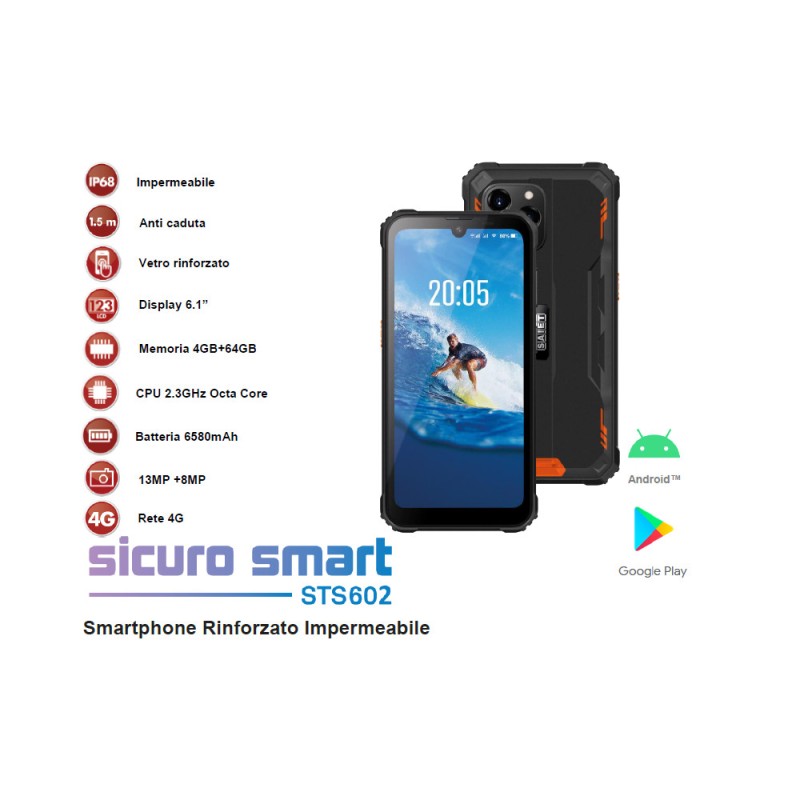 SAIET STS602 SICURO SMART - SMARTPHONE RINFORZATO