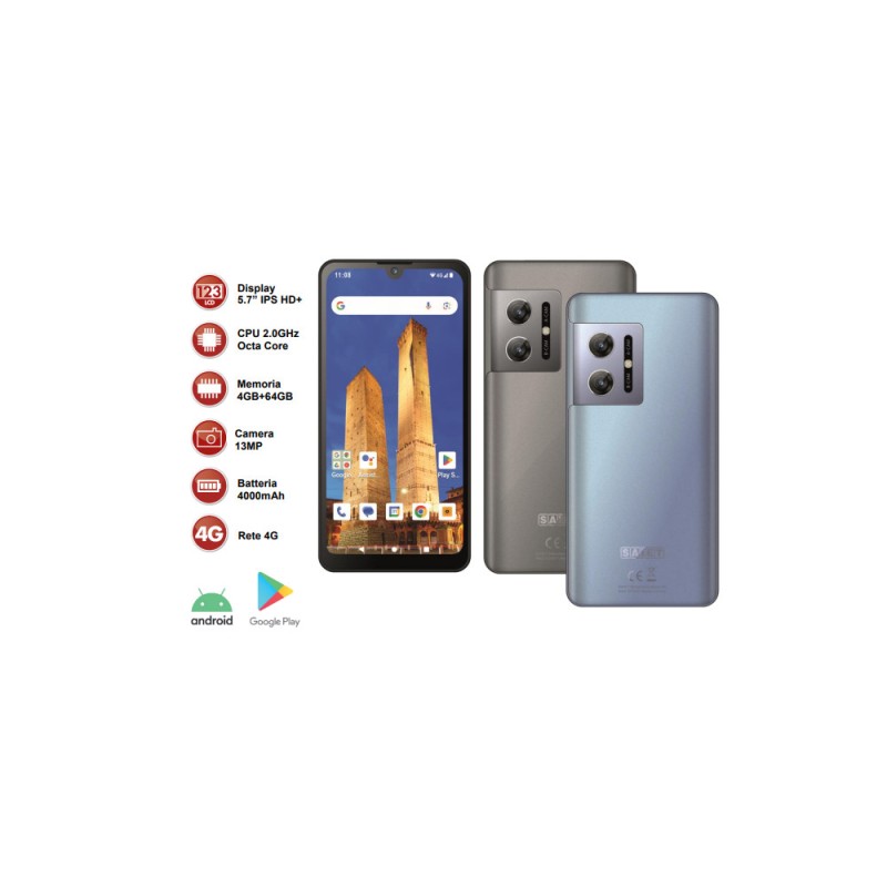 SAIET STS571 SMART SENIOR - POCKETPHONE Plus KIT AZZURRO