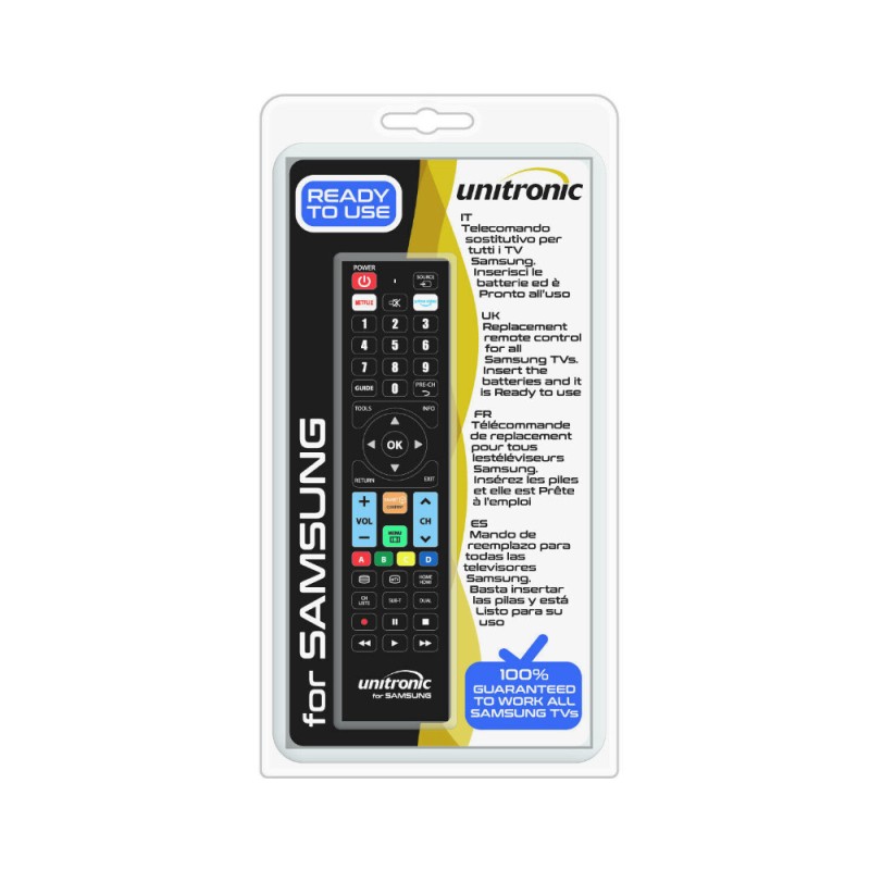 1716 UNITRONIC TELECOMANDO TV SAMSUNG CON SIMBOLOGIA COME ORIGINALE