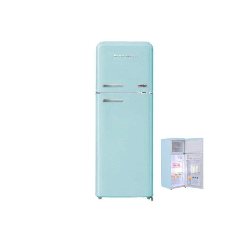 PYRAMIDEA MAMBO2402L FRIGO D/P 240LT cl.E AZZURRO VENTILATO