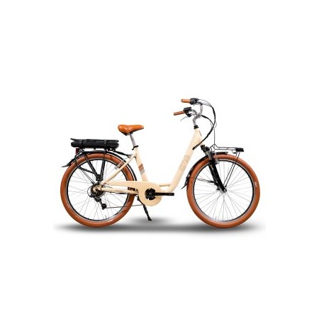 EMG VINTAGE BIKE SHIRLEY BICICLETTA 26" BATT.10AH CREMA