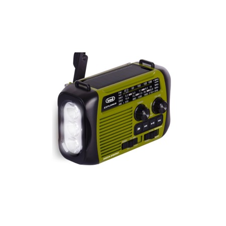 TREVI RA 7F30 BT VERDE RADIO PORTATILE DINAMO E SOLARE USB MICRO SD WI