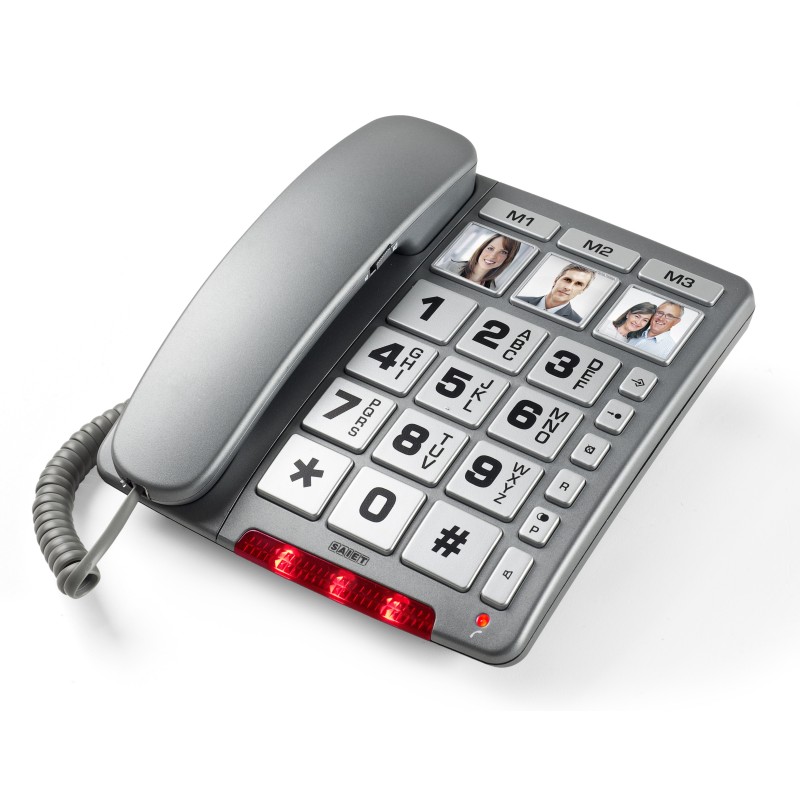 SAIET FAMILY TELEFONO MULTIFUNZIONE - TASTI GRANDI - VIVAVOCE