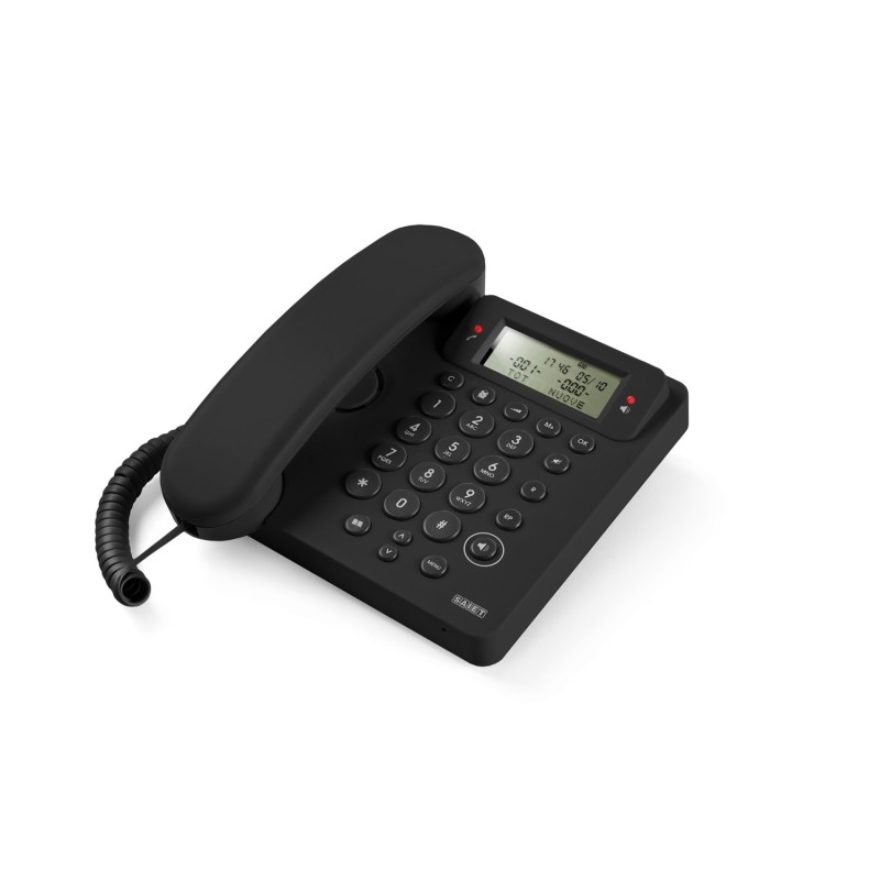 SAIET EGO NERO TELEFONO MULTIFUNZIONE VIVAVOCE ID CHIAM. NO BATT