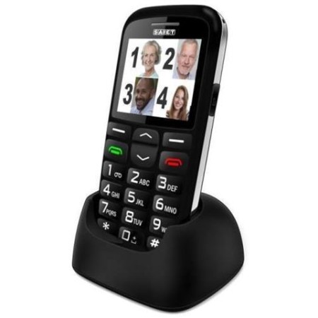SAIET MAGNUM 2 NERO TELEFONO GSM DUAL BAND TASTI GRANDI TASTO SOS
