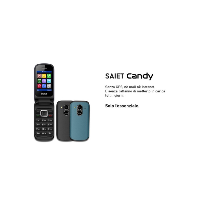 SAIET CANDY SENIOR PHONE ESSENZIALE NERO