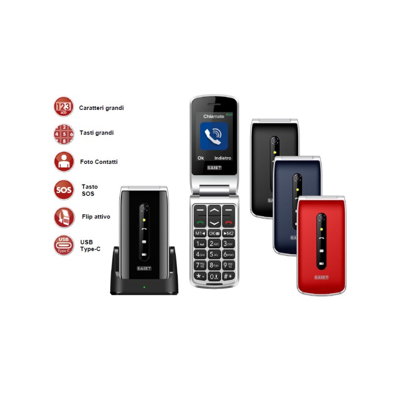 SAIET VANTO SENIOR PHONE NERO LUCIDO