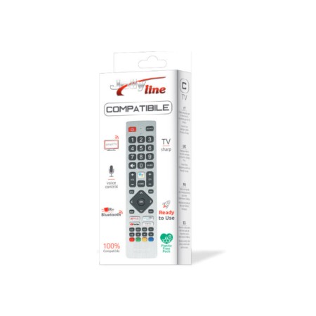 JL1506 TELECOMANDO COMPATIBILE PER SMART-TV SHARP ULTIMA GENERAZIONE