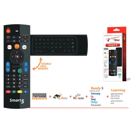 JL1713 SMART 5 TELECOMANDO 5 IN 1 PER LG/SAMS/PANAS/SONY/PHILIPS