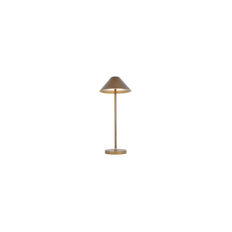 KELU' LIBERTY - LAMPADA DA TAVOLO ALLUMINIO BRONZO - BATTERIA 3W 3000