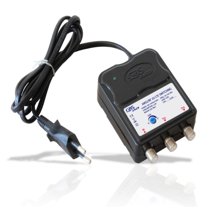 AMPLIFICATORE DA INTERNO AMS2/RF 2U 2U SWITCHING CON FILTRO LTE