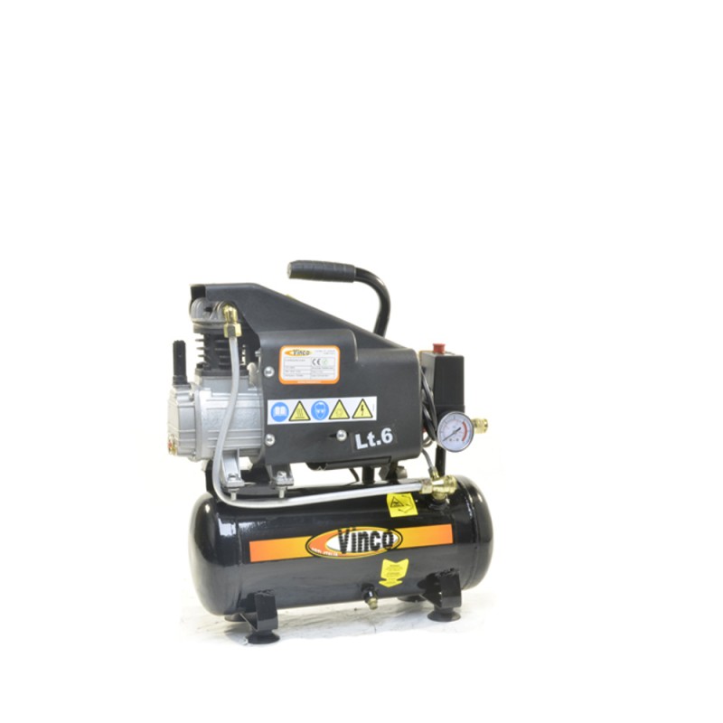 VINCO - COMPRESSORE ZB-0.07 - FENGLI SERBATOIO 8 LT LUBRICATO POTENZA 