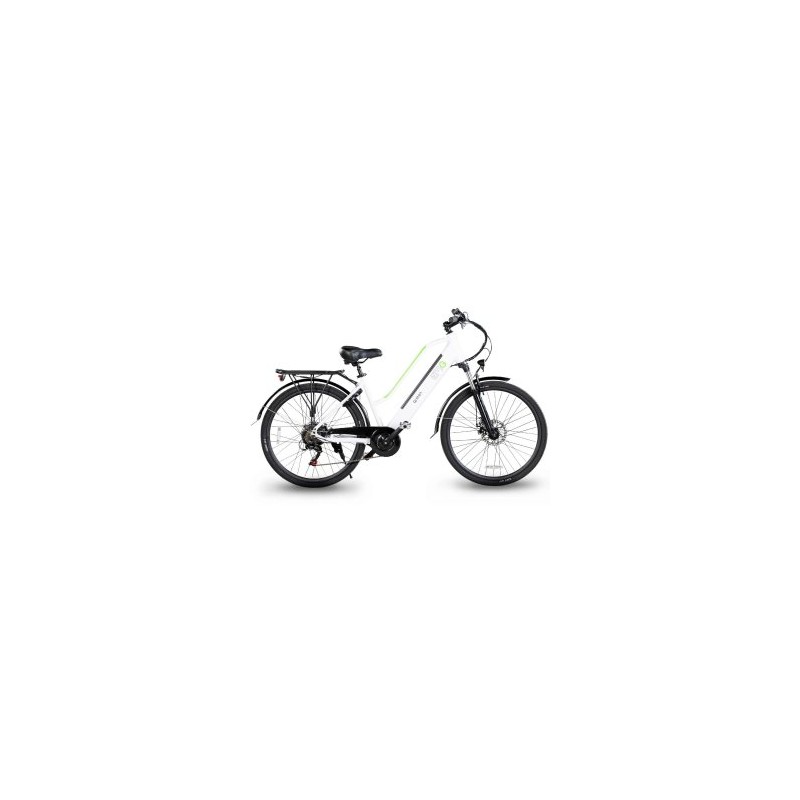 EMG QUEEN CITYBIKE BICICLETTA 28" ALLUM. 13AH INT. BIANCO